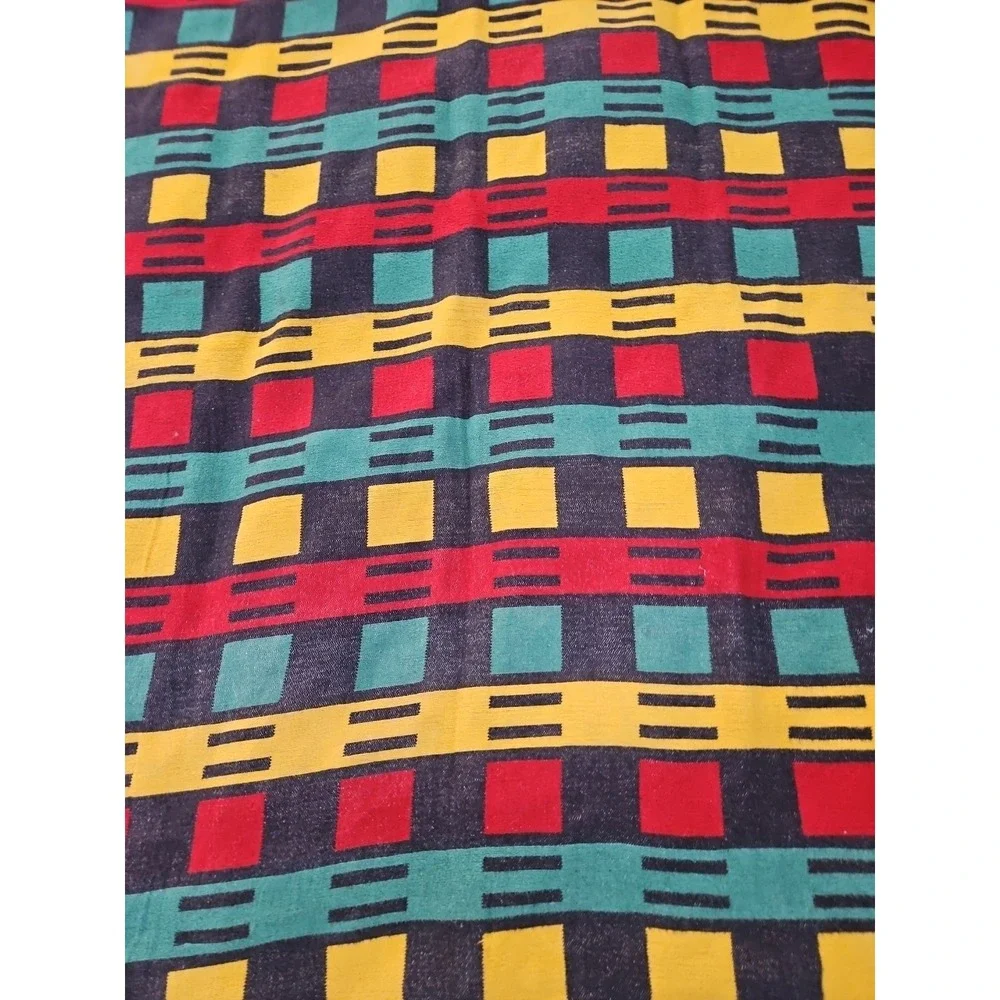 Vintage Camp Blanket Fulani HAND WOVEN Native American ? African‎ Western 72x58